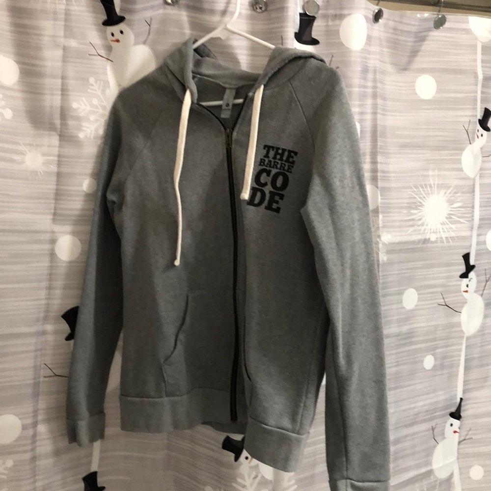 The Barrecode Women’s, L hooded sweatshirt.